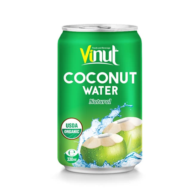 330ml Can Organic Coconut water _USDA Organic_ EU Organic_